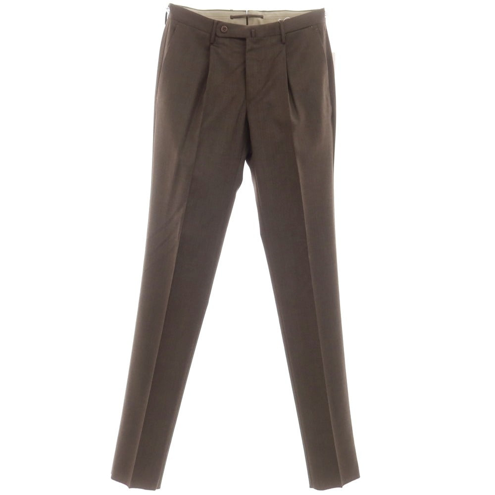 [New] INCOTEX 31-type wool one-pleat dress slacks pants brown (36) [44] [Condition rank N] [Men&