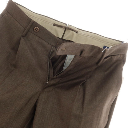 [New] INCOTEX 31-type wool one-pleat dress slacks pants brown (36) [44] [Condition rank N] [Men&