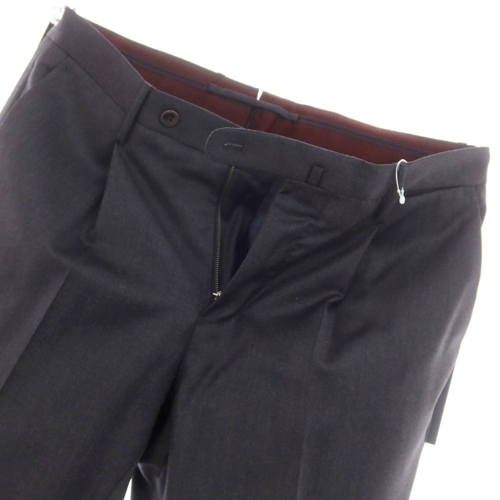[New] INCOTEX 31-type wool one-pleat dress slacks pants, dark gray (06) [44] [Condition rank N] [Men&