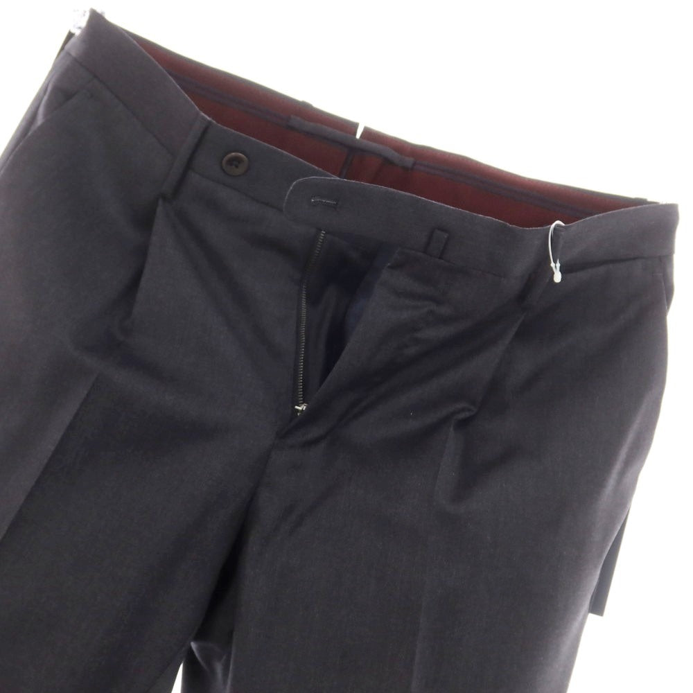 [New] INCOTEX 31-type wool one-pleat dress slacks pants, dark gray (06) [44] [Condition rank N] [Men&