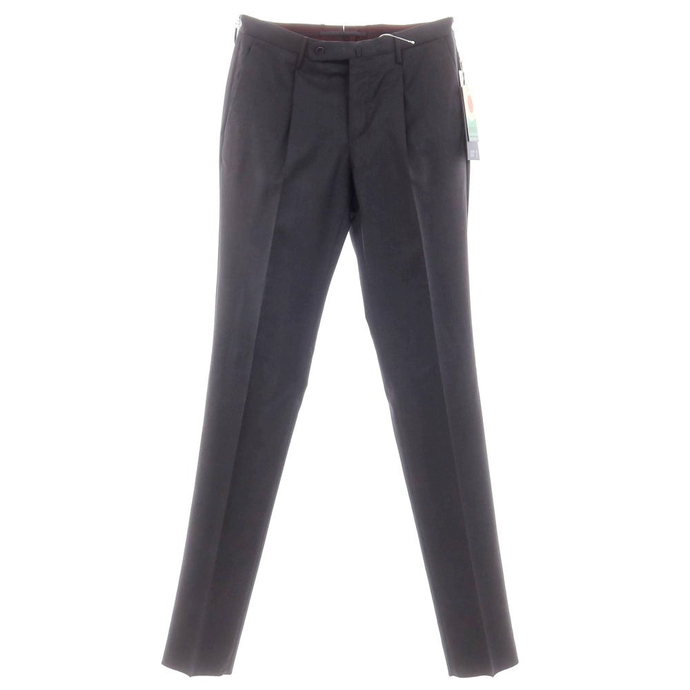 [New] INCOTEX 31-type wool one-pleat dress slacks pants, dark gray (06) [46] [Condition rank N] [Men&