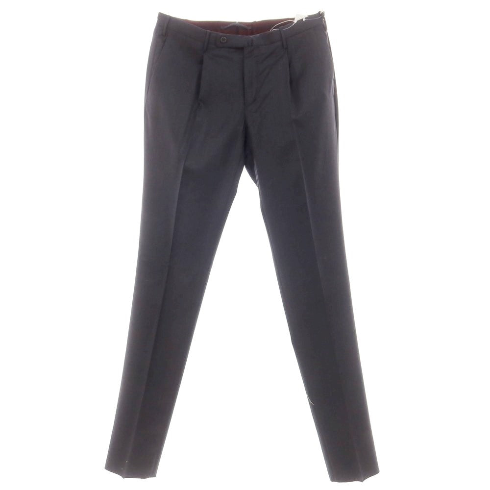[New] INCOTEX 31-type wool one-pleat dress slacks pants, dark gray (06) [50] [Condition rank N] [Men&