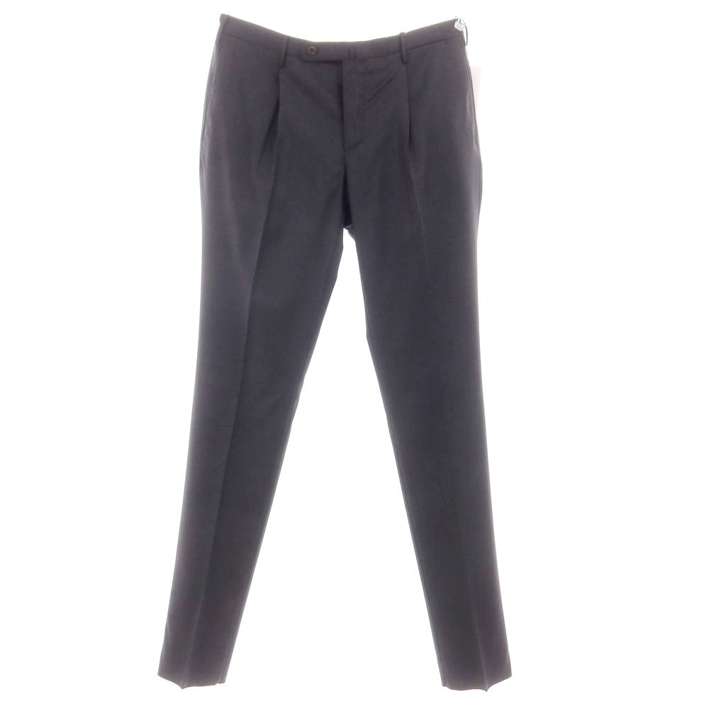 [New] INCOTEX 31-type wool one-pleat dress slacks pants, dark gray (06) [52] [Condition rank N] [Men&