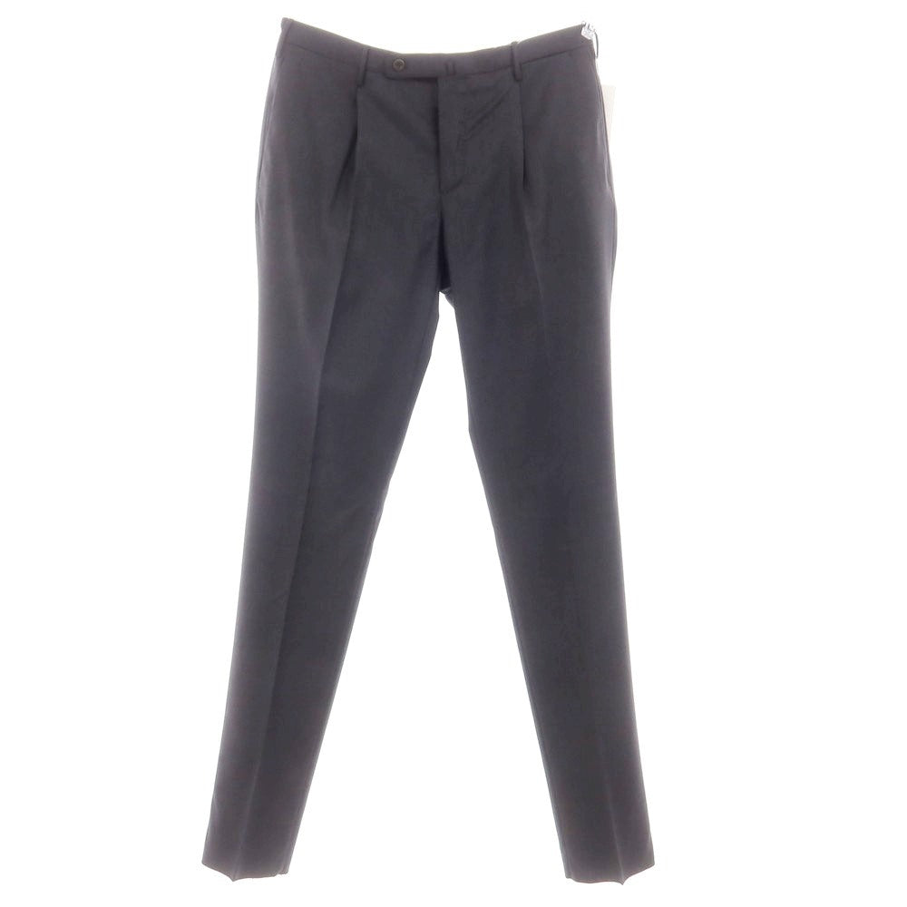 [New] INCOTEX 31-type wool one-pleat dress slacks pants, dark gray (06) [52] [Condition rank N] [Men&