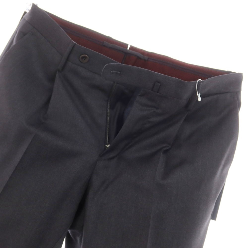 [New] INCOTEX 31-type wool one-pleat dress slacks pants, dark gray (06) [52] [Condition rank N] [Men&