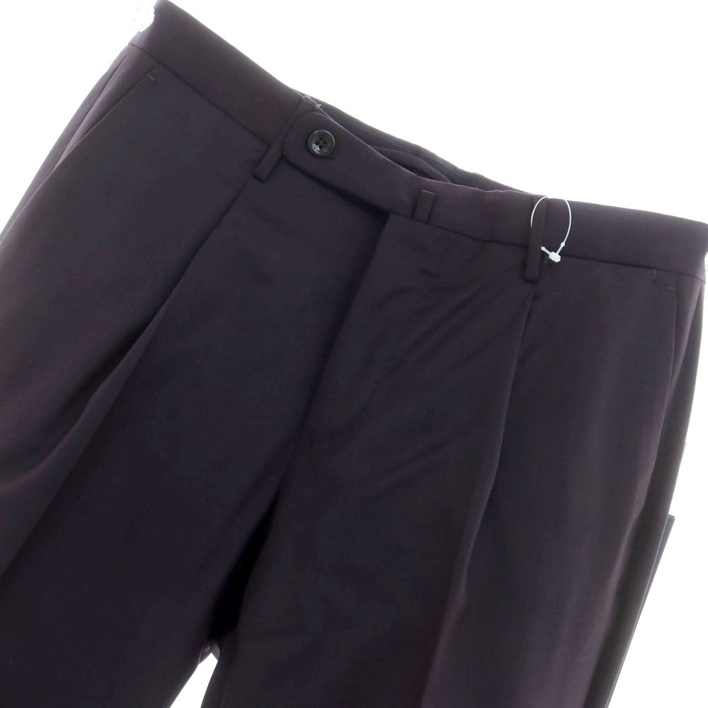 [New] INCOTEX 31-type wool one-pleat dress slacks pants, dark navy (78) [44] [Condition rank N] [Men&