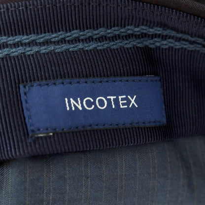 [New] INCOTEX 31-type wool one-pleat dress slacks pants, dark navy (78) [46] [Condition rank N] [Men&
