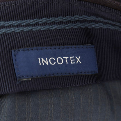 【新品】インコテックス INCOTEX 31型 ウール ワンプリーツ ドレススラックスパンツ ダークネイビー（78）【 48 】【 状態ランクN 】【 メンズ 】 [APD]