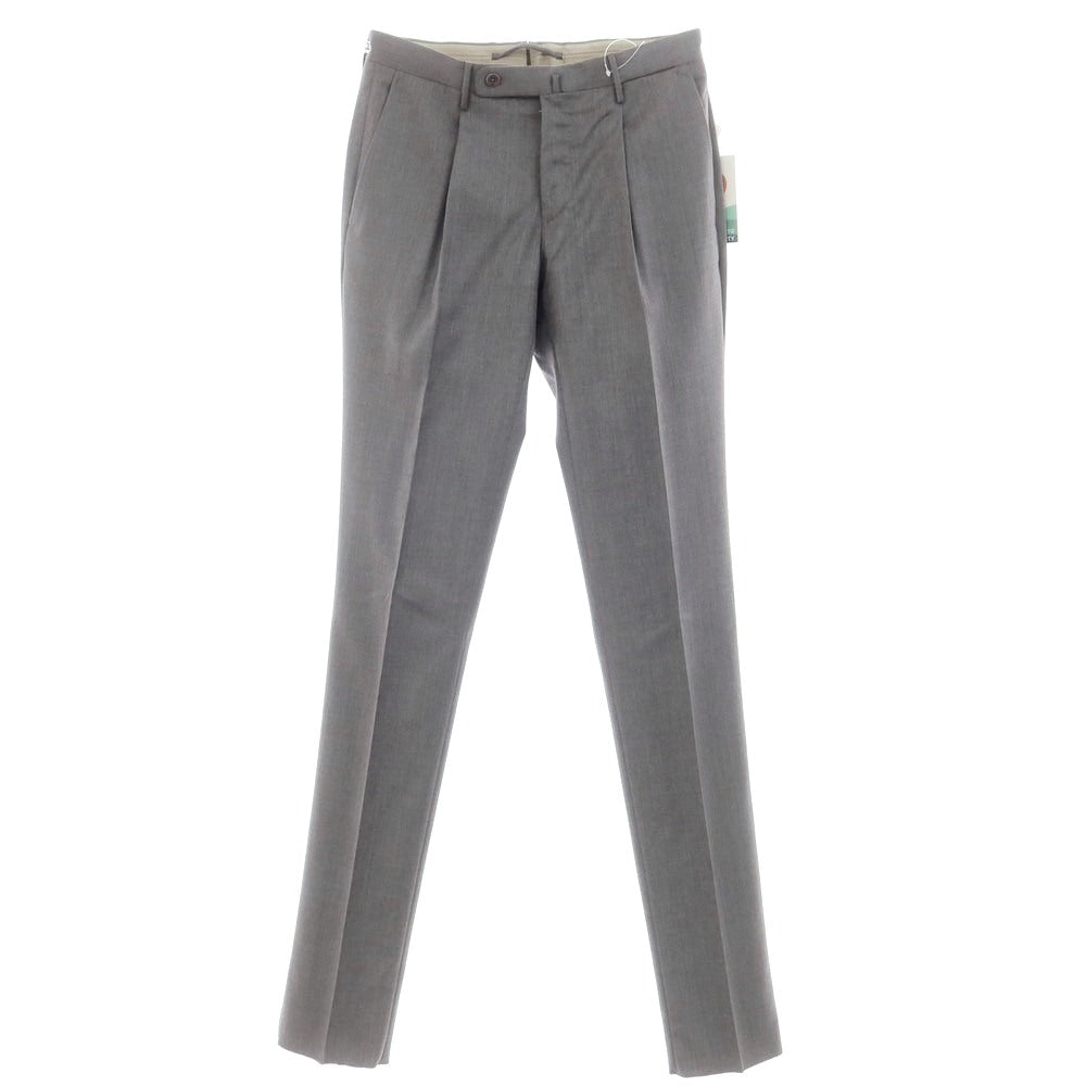 [New] INCOTEX 31-type wool one-pleat dress slacks pants, medium gray (03) [44] [Condition rank N] [Men&