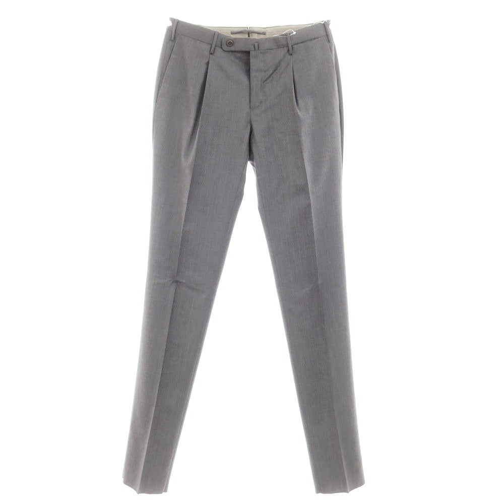 [New] INCOTEX 31-type wool one-pleat dress slacks pants, medium gray (03) [48] [Condition rank N] [Men&
