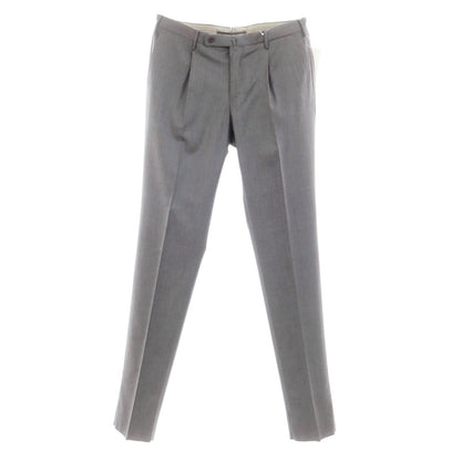 [New] INCOTEX 31-type wool one-pleat dress slacks pants, medium gray (03) [50] [Condition rank N] [Men&