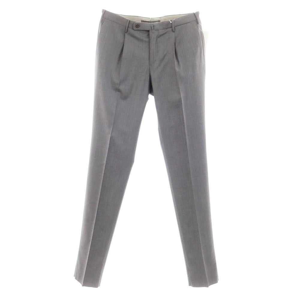 [New] INCOTEX 31-type wool one-pleat dress slacks pants, medium gray (03) [50] [Condition rank N] [Men&