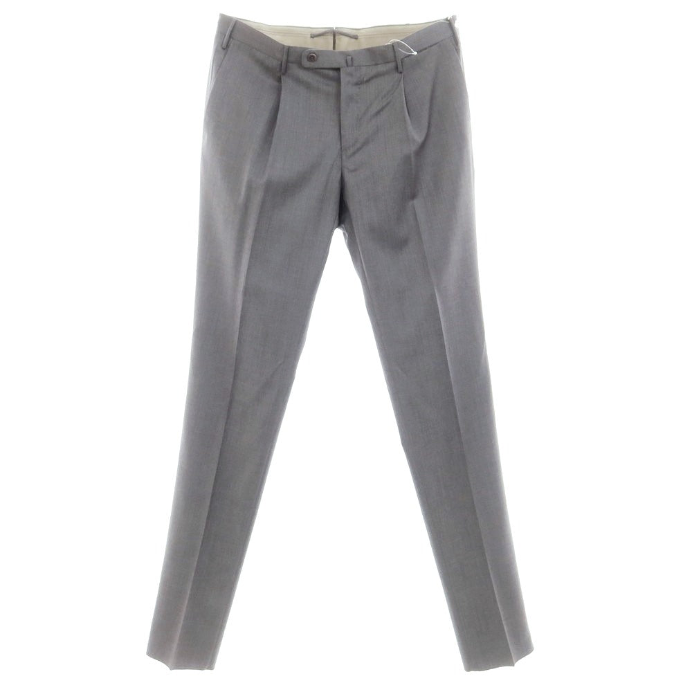 [New] INCOTEX 31-type wool one-pleat dress slacks pants, medium gray (03) [52] [Condition rank N] [Men&