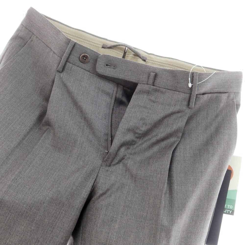 [New] INCOTEX 31-type wool one-pleat dress slacks pants, medium gray (03) [52] [Condition rank N] [Men&
