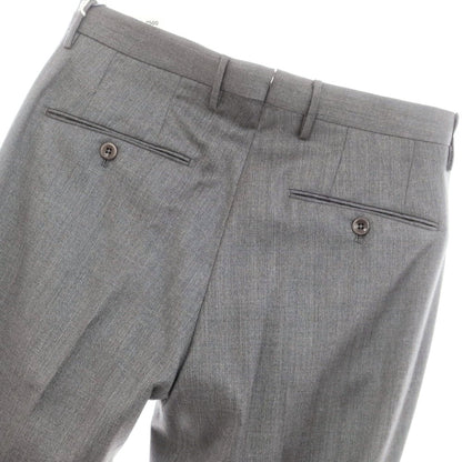 [New] INCOTEX 31-type wool one-pleat dress slacks pants, medium gray (03) [52] [Condition rank N] [Men&