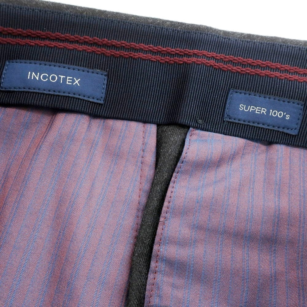 【新品】インコテックス INCOTEX ドレススラックスパンツ チャコールグレー（07）【サイズ50】【 状態ランクN 】【 メンズ 】[EPD]