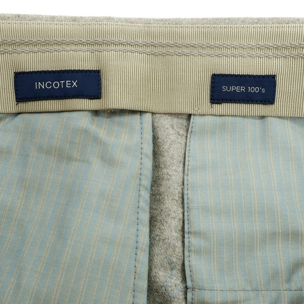 【新品】インコテックス INCOTEX ドレススラックスパンツ グレージュ（32）【サイズ50】【 状態ランクN 】【 メンズ 】[DPD]