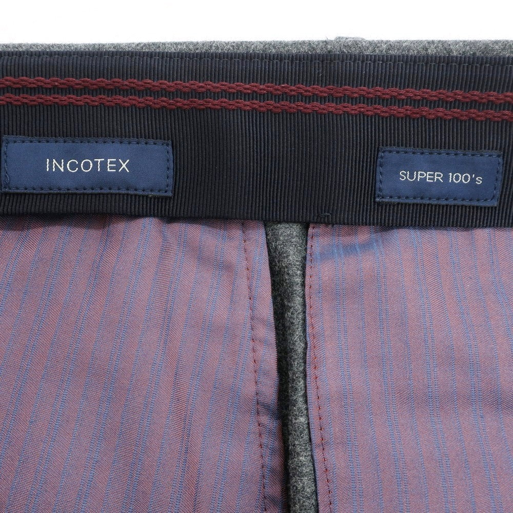 【新品】インコテックス INCOTEX ドレススラックスパンツ ダークグレー（06）【サイズ44】【 状態ランクN 】【 メンズ 】[DPD]