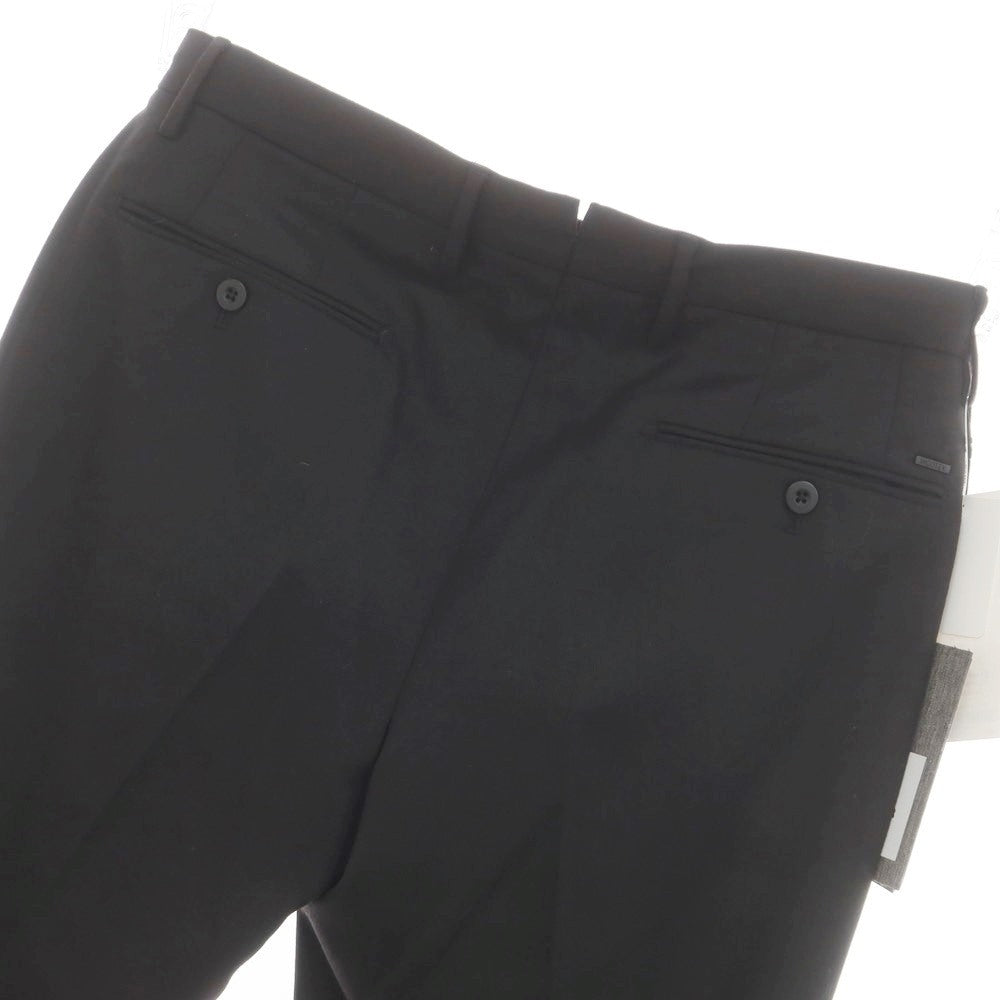[New] INCOTEX SLOWEAR 35-type stretch wool polyester dress slacks pants, black (08) [50] [Condition rank N] [Men&