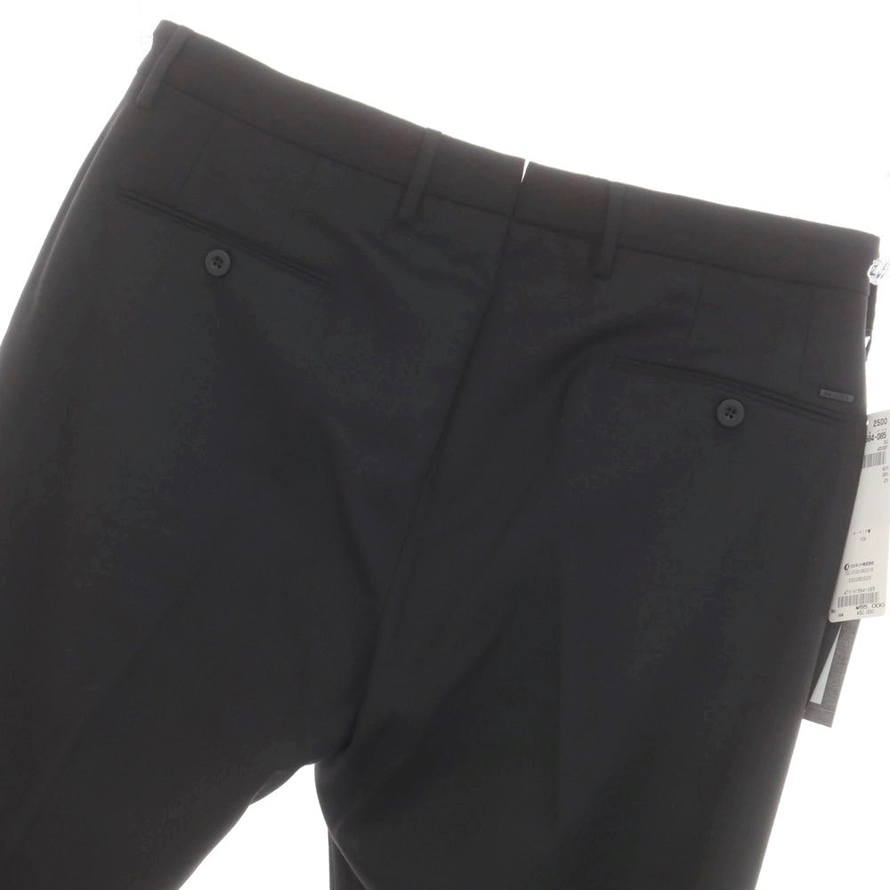 [New] INCOTEX SLOWEAR 35-type stretch wool polyester dress slacks pants, black (08) [52] [Condition rank N] [Men&