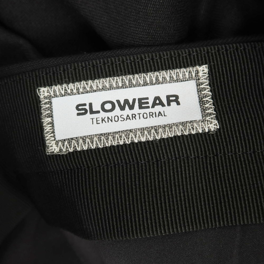 [New] INCOTEX SLOWEAR 35-type stretch wool polyester dress slacks pants, black (08) [52] [Condition rank N] [Men&