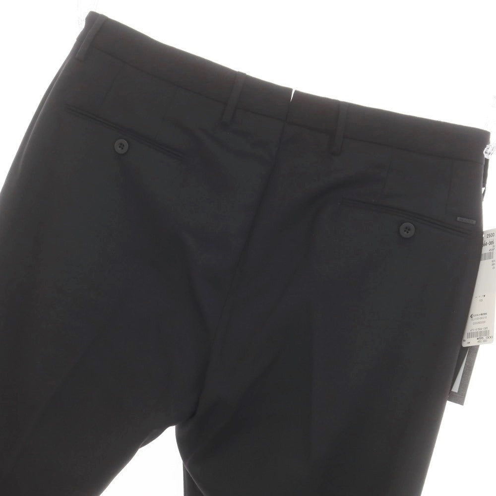 [New] INCOTEX SLOWEAR 35-type stretch wool polyester dress slacks pants, black (08) [52] [Condition rank N] [Men&
