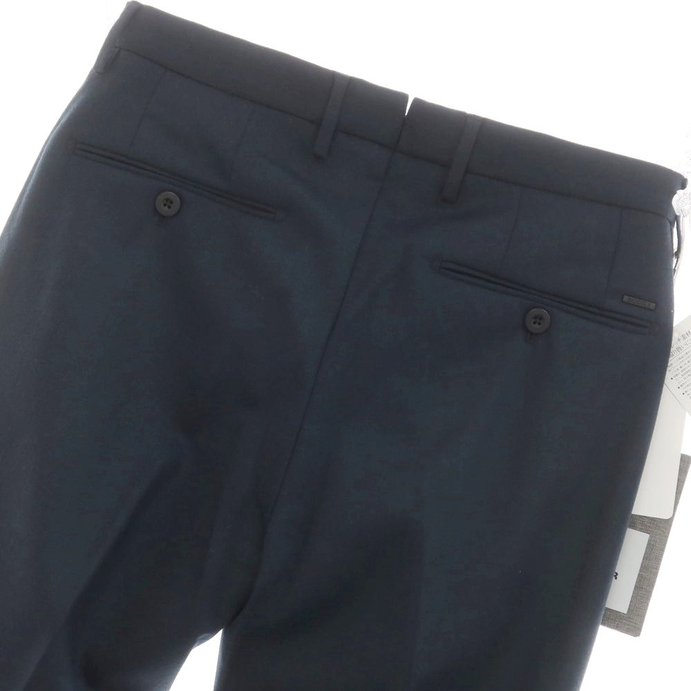 [New] INCOTEX SLOWEAR 35-type TEKNOSARTORIAL stretch wool polyester dress slacks pants green navy (79) [44] [Condition rank N] [Men&