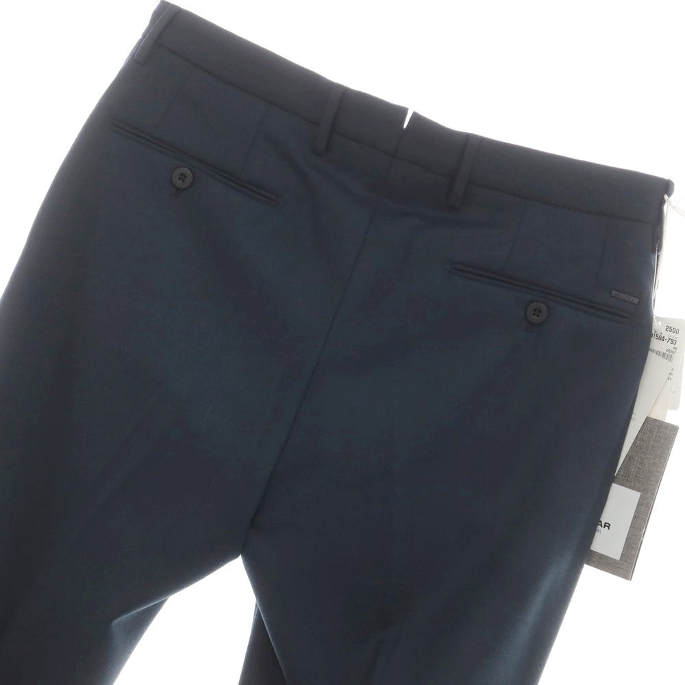 [New] INCOTEX SLOWEAR 35-type TEKNOSARTORIAL stretch wool polyester dress slacks pants green navy (79) [48] [Condition rank N] [Men&