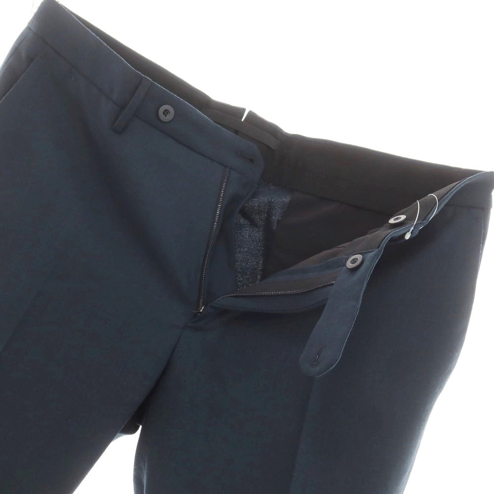 [New] INCOTEX SLOWEAR 35-type TEKNOSARTORIAL stretch wool polyester dress slacks pants green navy (79) [52] [Condition rank N] [Men&