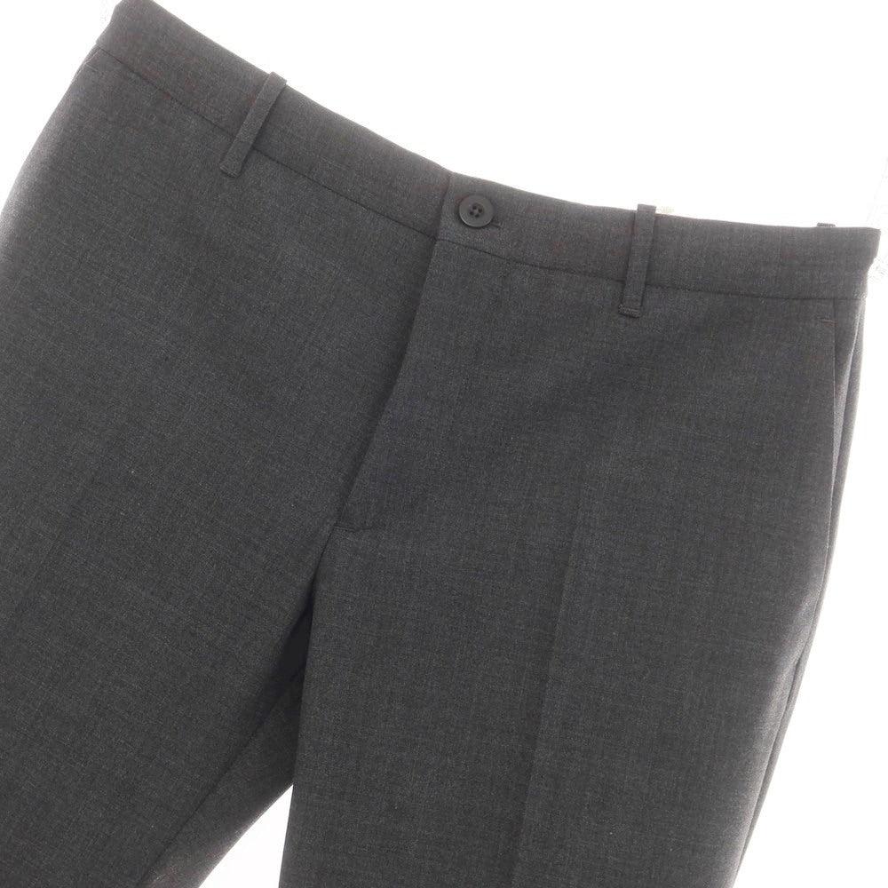 [New] INCOTEX SLOWEAR 84-type TEKNOSARTORIAL stretch polyester wool dress slacks pants dark gray (05) [50] [Condition rank N] [Men&