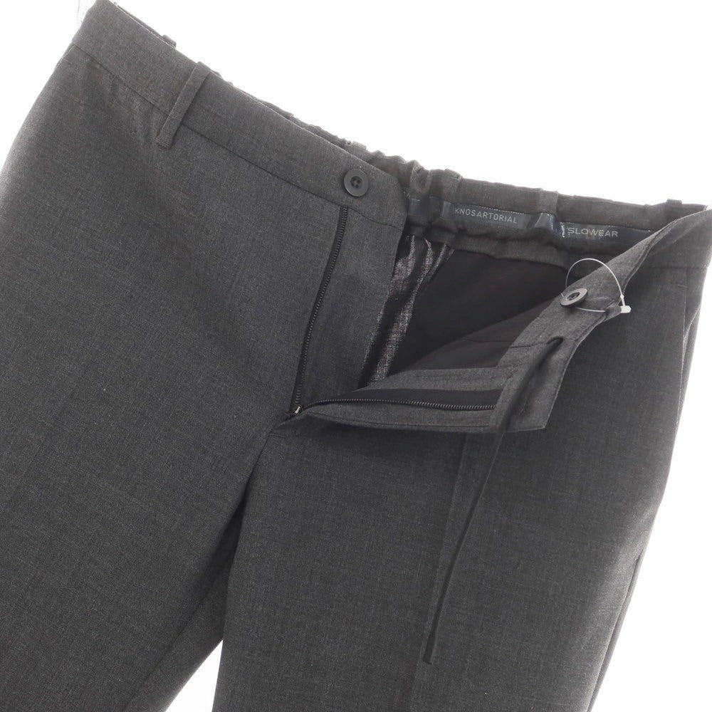 [New] INCOTEX SLOWEAR 84-type TEKNOSARTORIAL stretch polyester wool dress slacks pants dark gray (05) [50] [Condition rank N] [Men&