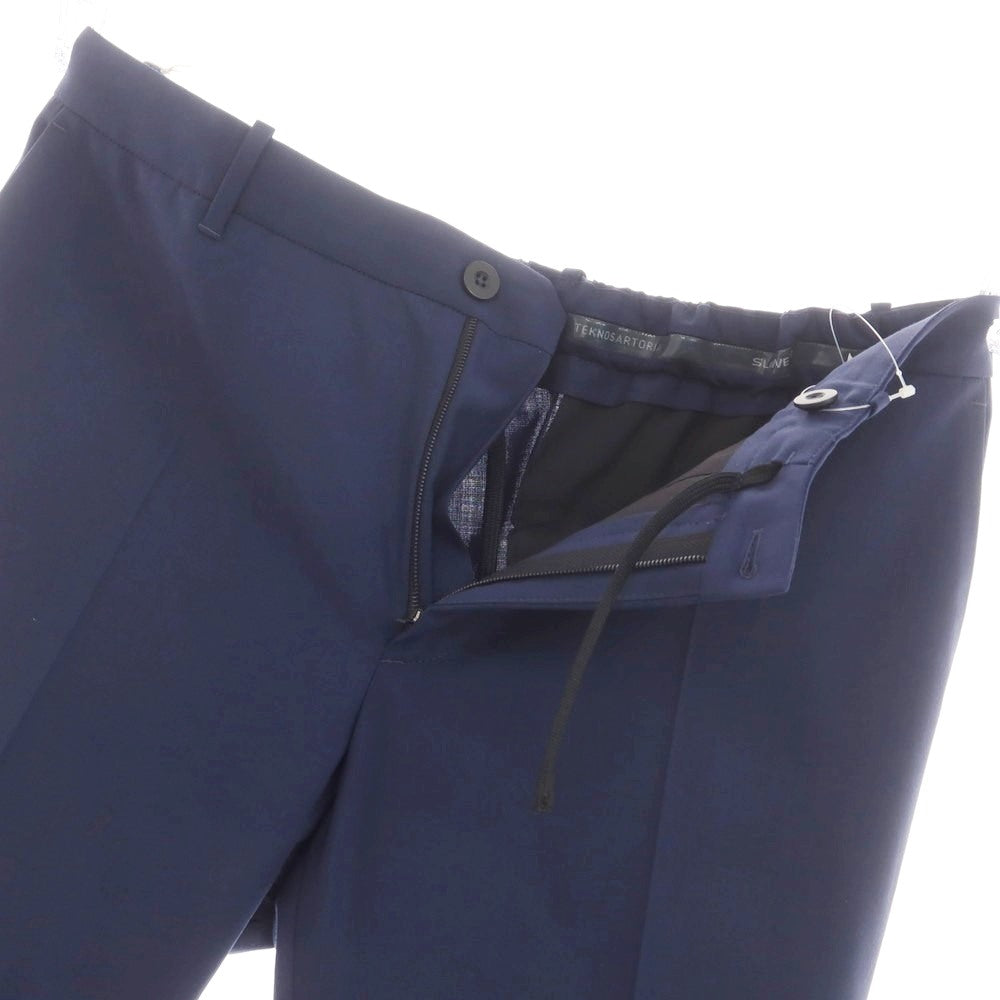 [New] INCOTEX SLOWEAR 84-type TEKNOSARTORIAL stretch polyester wool dress slacks pants light navy (75) [52] [Condition rank N] [Men&