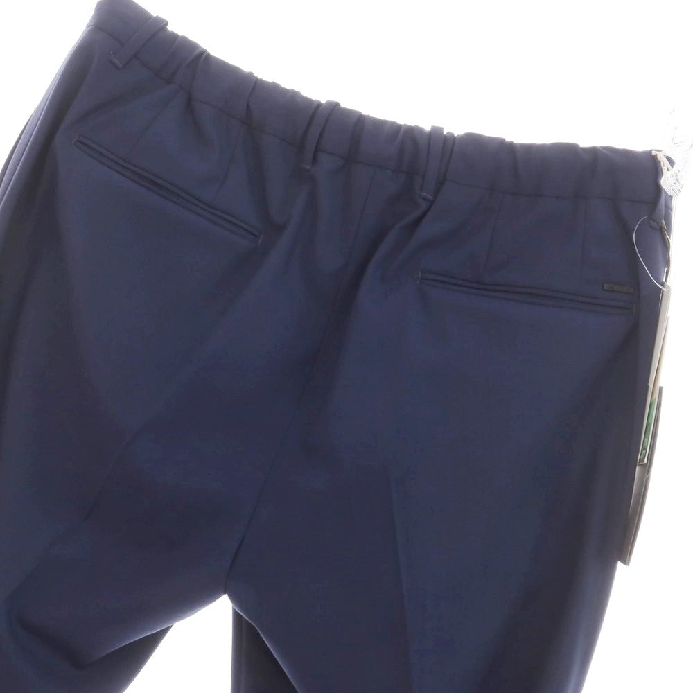 [New] INCOTEX SLOWEAR 84-type TEKNOSARTORIAL stretch polyester wool dress slacks pants light navy (75) [52] [Condition rank N] [Men&