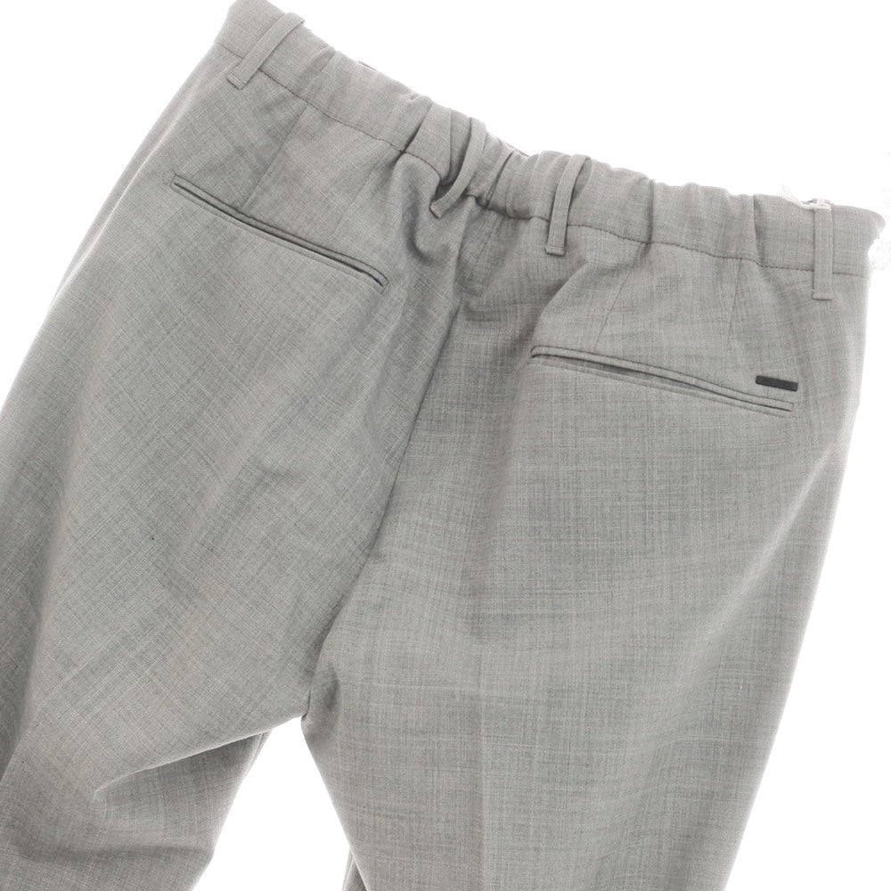 [New] INCOTEX SLOWEAR 84-type TEKNOSARTORIAL stretch polyester wool dress slacks pants light gray (02) [46] [Condition rank N] [Men&