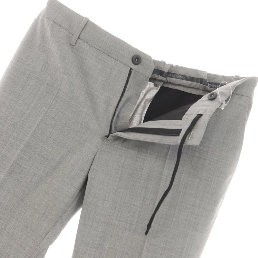 [New] INCOTEX SLOWEAR 84-type TEKNOSARTORIAL stretch polyester wool dress slacks pants light gray (02) [50] [Condition rank N] [Men&