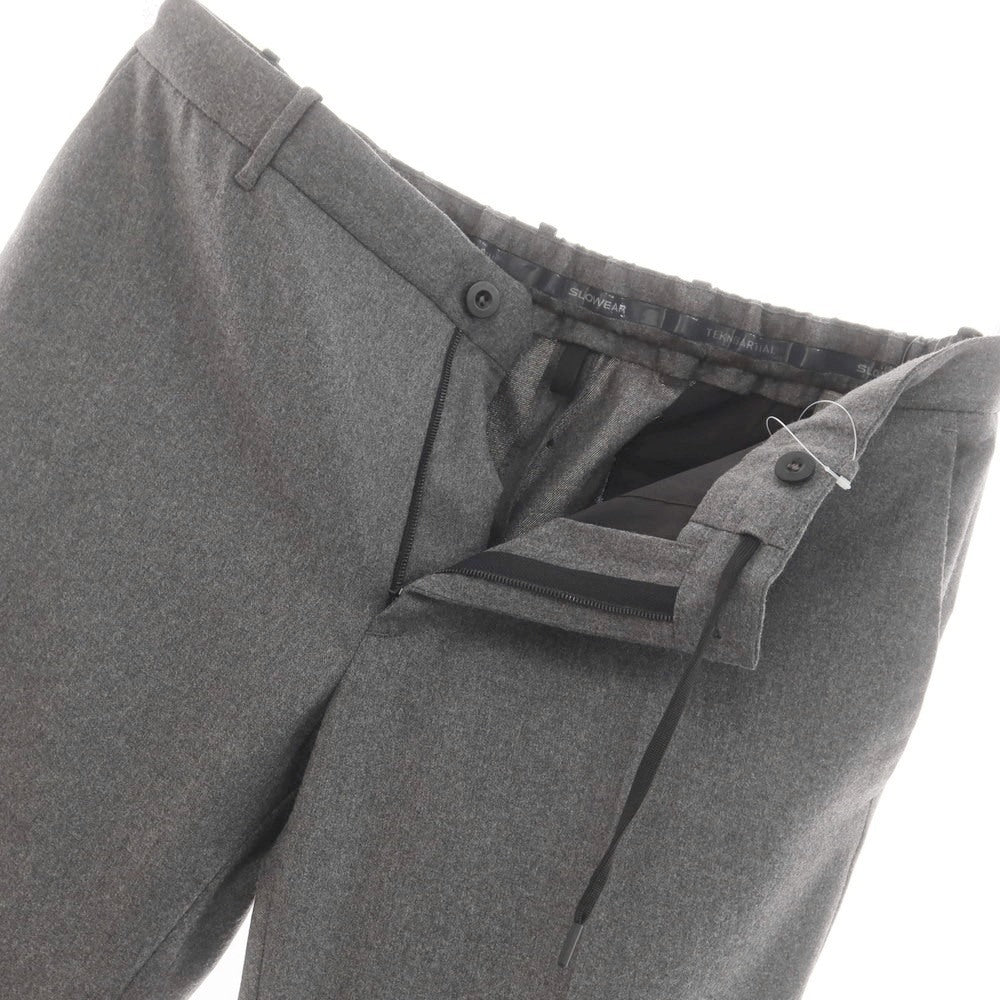 [New] INCOTEX SLOWEAR 84-type TEKNOSARTORIAL stretch polyester wool dress slacks pants gray (03) [52] [Condition rank N] [Men&