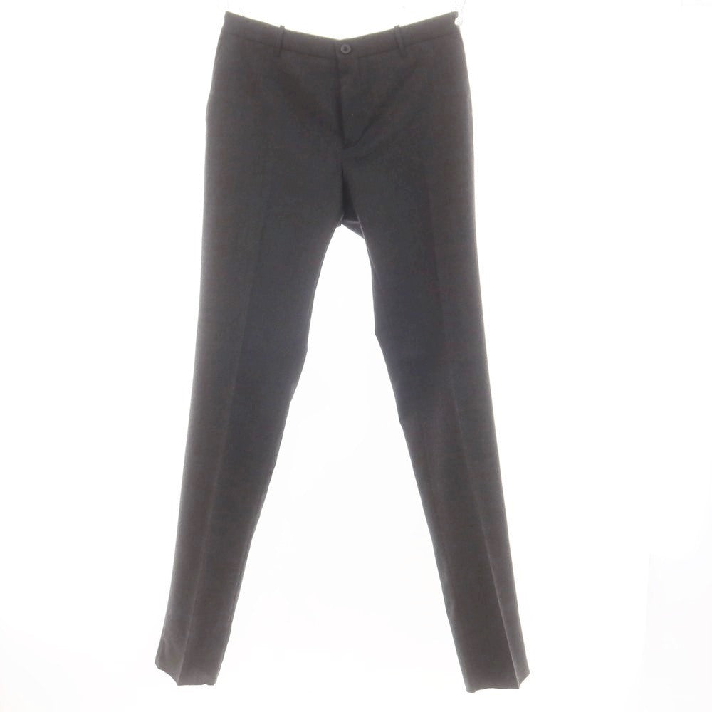 【新品】インコテックス スローウェア INCOTEX SLOWEAR 84型 TEKNOSARTORIAL ストレッチポリエステルウール ドレススラックスパンツ チャコールグレー（07）【 52 】【 状態ランクN 】【 メンズ 】[DPD]