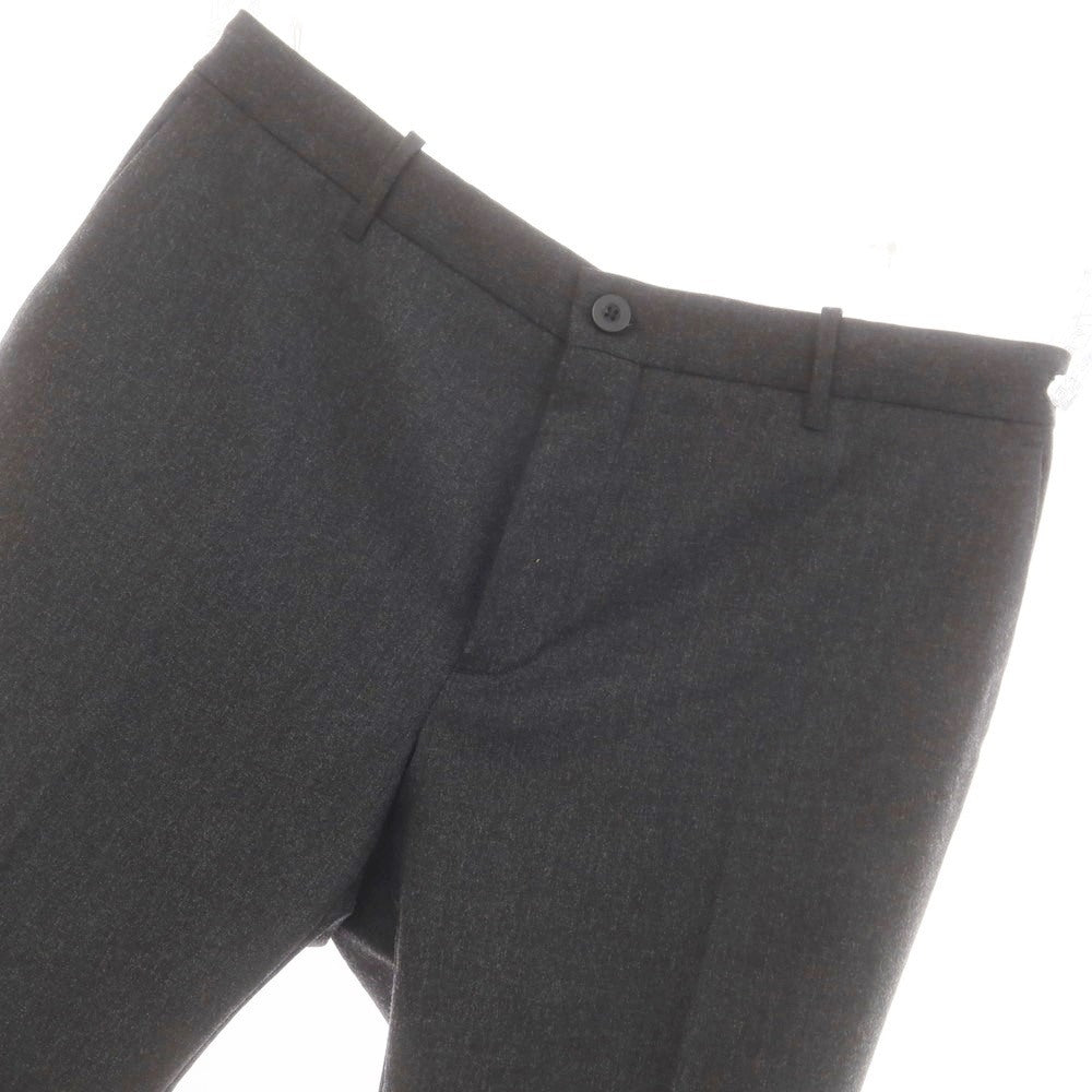 【新品】インコテックス スローウェア INCOTEX SLOWEAR 84型 TEKNOSARTORIAL ストレッチポリエステルウール ドレススラックスパンツ チャコールグレー（07）【 52 】【 状態ランクN 】【 メンズ 】[DPD]