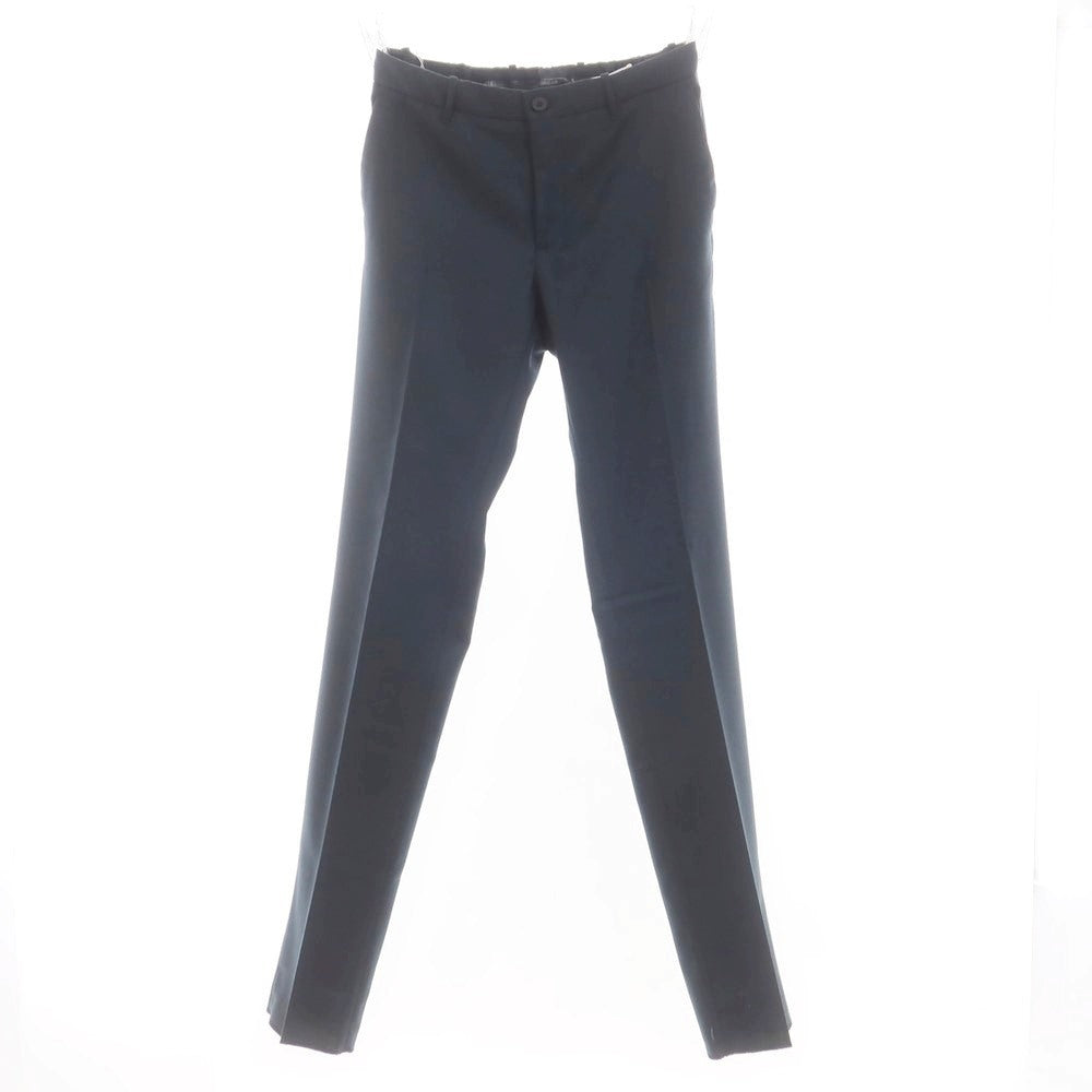 [New] INCOTEX SLOWEAR 84-type TEKNOSARTORIAL stretch polyester wool dress slacks pants green navy (79) [48] [Condition rank N] [Men&