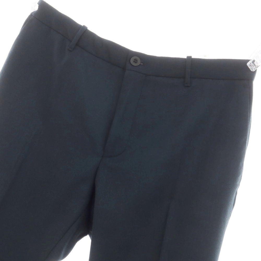 [New] INCOTEX SLOWEAR 84-type TEKNOSARTORIAL stretch polyester wool dress slacks pants green navy (79) [52] [Condition rank N] [Men&