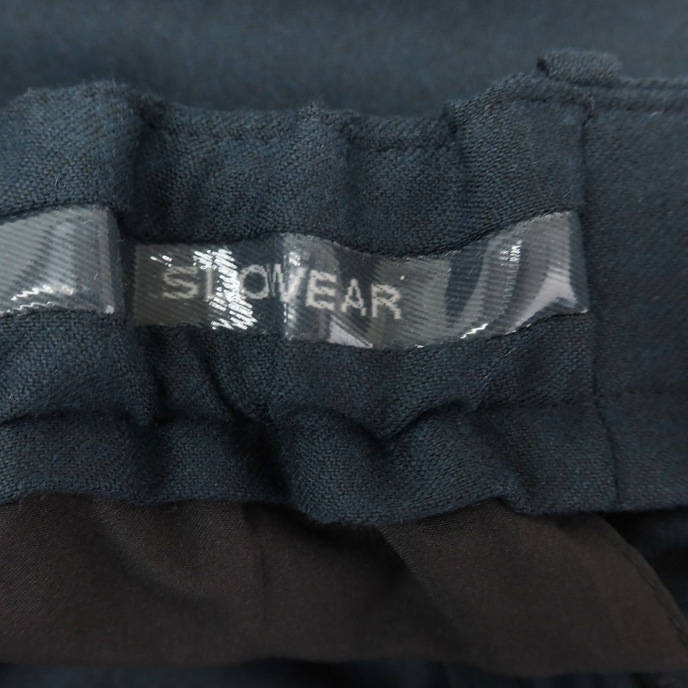 [New] INCOTEX SLOWEAR 84-type TEKNOSARTORIAL stretch polyester wool dress slacks pants green navy (79) [52] [Condition rank N] [Men&