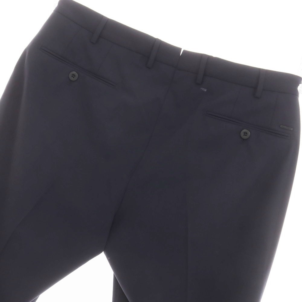 【新品】インコテックス スローウェア INCOTEX SLOWEAR 35型 TEKNOSARTORIAL ストレッチポリエステルウール ドレススラックスパンツ ダークネイビー（78）【サイズ52】【 状態ランクN 】【 メンズ 】[DPD]