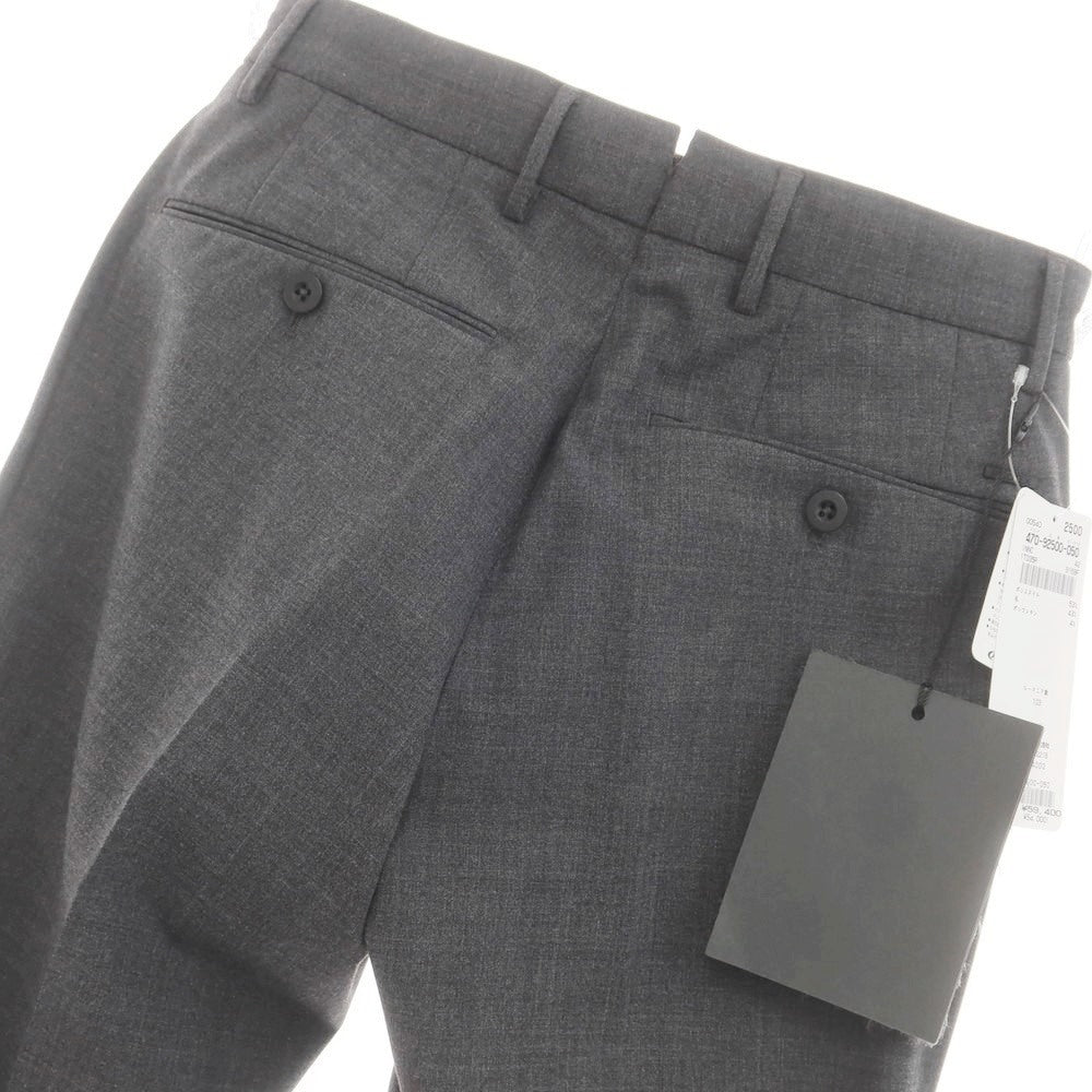 [New] INCOTEX SLOWEAR 35-type TEKNOSARTORIAL stretch polyester wool dress slacks pants dark gray (05) [42] [Condition rank N] [Men&