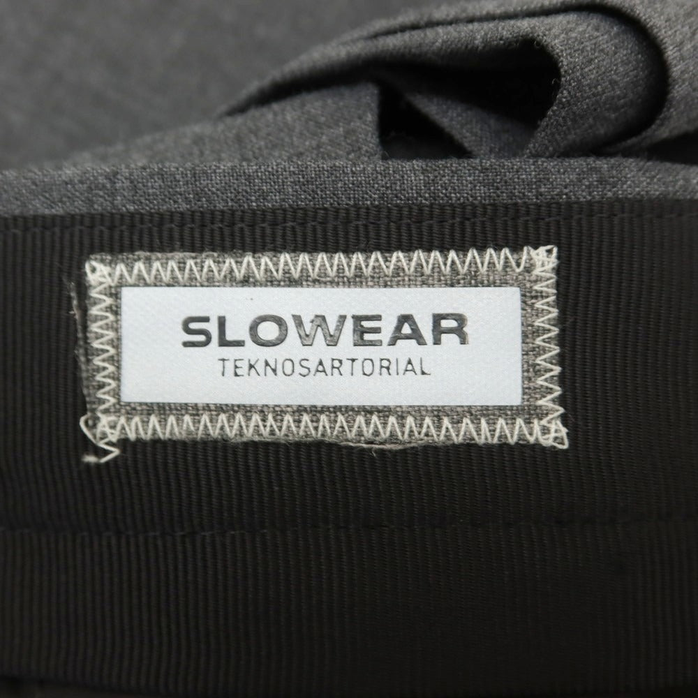 [New] INCOTEX SLOWEAR 35-type TEKNOSARTORIAL stretch polyester wool dress slacks pants dark gray (05) [42] [Condition rank N] [Men&