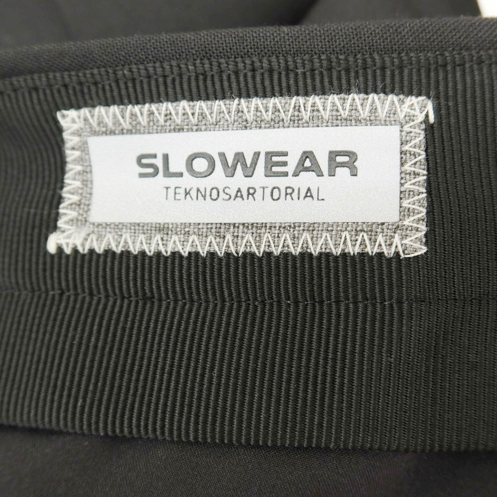 [New] INCOTEX SLOWEAR 35-type TEKNOSARTORIAL stretch polyester wool dress slacks pants black (08) [48] [Condition rank N] [Men&