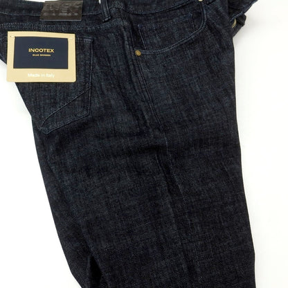 [New Outlet] INCOTEX BLUE DIVISION Slim Stretch Denim Pants Jeans Indigo [33] [Condition Rank N-] [Men&