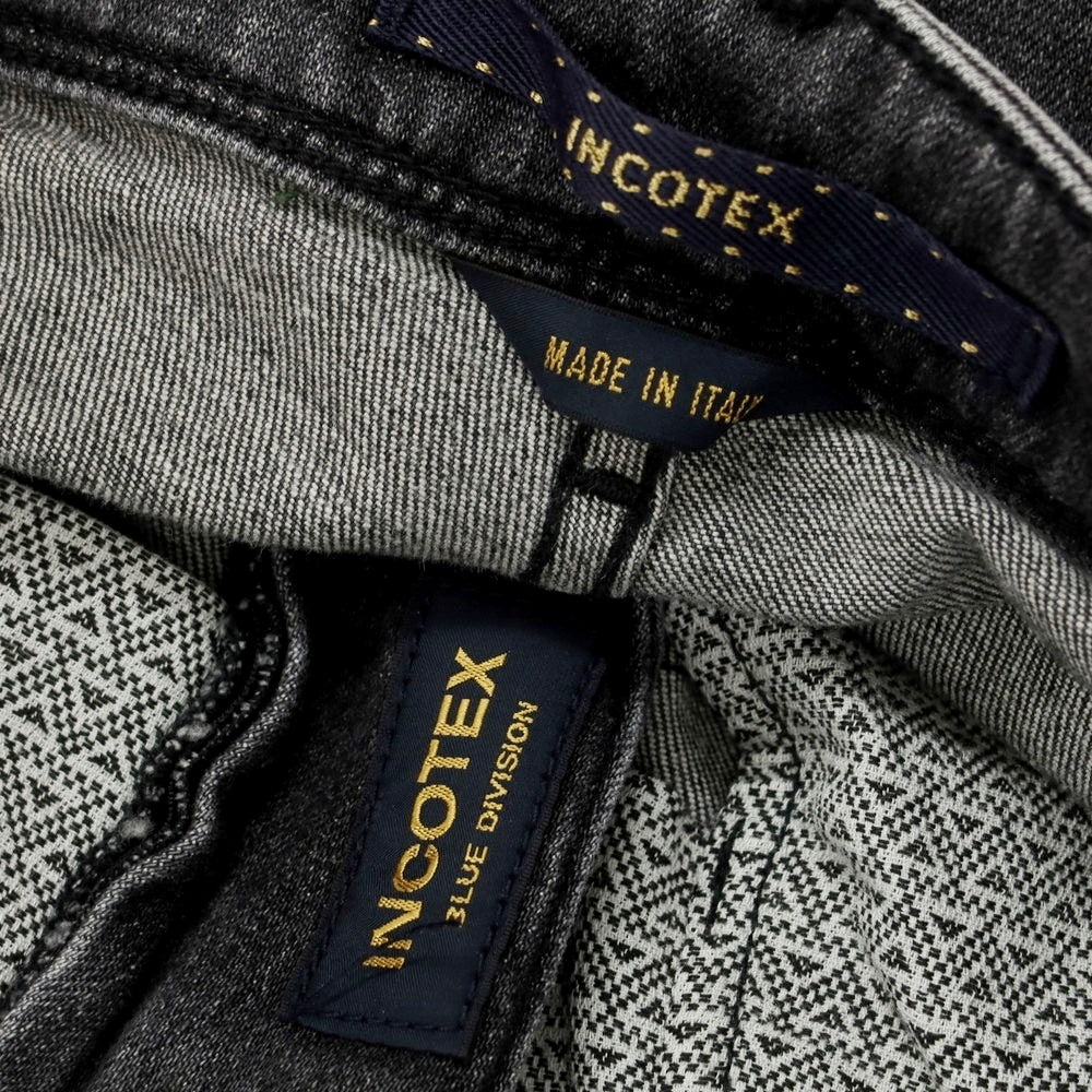 [New] INCOTEX BLUE DIVISION Slim Stretch Denim Pants Jeans Gray Black [29] [Condition Rank N] [Men&