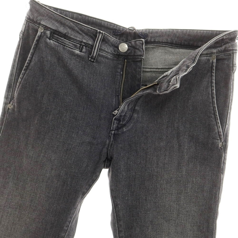 [New] INCOTEX BLUE DIVISION Slim Stretch Denim Pants Jeans Gray Black [33] [Condition Rank N] [Men&