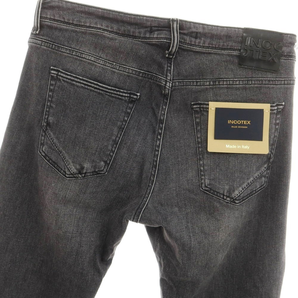[New] INCOTEX BLUE DIVISION Slim Stretch Denim Pants Jeans Gray Black [33] [Condition Rank N] [Men&