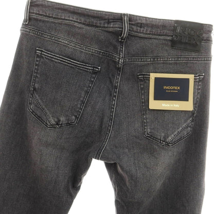 [New] INCOTEX BLUE DIVISION Slim Stretch Denim Pants Jeans Gray Black [33] [Condition Rank N] [Men&